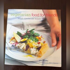 Vegetarian Food for Friends Cookbook by Jane Noraika.  Paperback